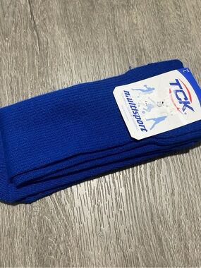 TCK Royal Blue Athletic Crew Socks - Performance Multisport